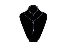Parure swarosky azzurro