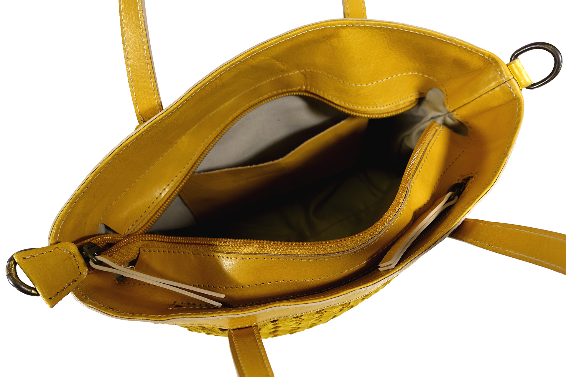 Stroh Geflochtene Tasche Aus Leder Für Frauen –  Produktbild-Vorschau 8