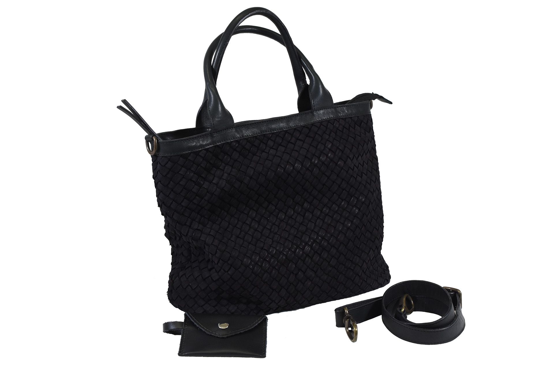 Sharllen Gewebte Tasche Für Damen, Veganes Leder T Produktbild-Vorschau 5
