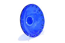 Centrotavola in vetrofusione blu
