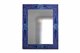 Miroir rectangulaire en mosaïque bleu