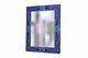 Miroir rectangulaire en mosaïque bleu