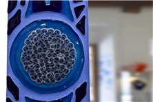 Miroir rectangulaire en mosaïque bleu