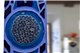 Miroir rectangulaire en mosaïque bleu