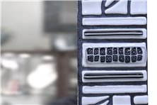 Miroir en mosaïque blanc
