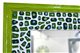 Miroir en mosaïque vert