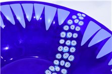 Milieu de table rond en verre “fiume”
