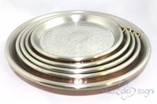 Handmade round heavy copper