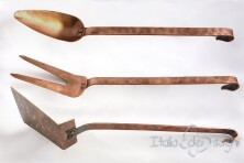 Handmade copper ladles-set