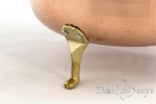 Handmade copper strainer