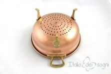 Handmade copper strainer