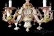 Lampadario a sei luci in ceramica, dimensioni medie