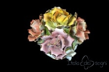 Cesto di fiori in ceramica