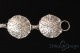 Bracciale Piceno in argento a scudi circolari, grandi