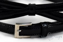 Cintura da donna in pelle con nastrino
