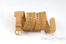 Women’s sash belt in soft Nappa