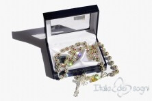 Rosary in Silver and Swarovski