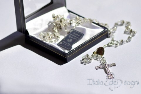 Rosary in Silver and Swarovski