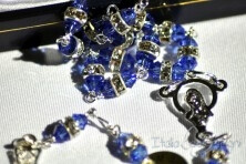 Rosary in Silver and Swarovski