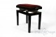Small Bench for Piano “Rossini” - bordeaux velvet