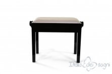 Small Bench for Piano “Rossini” - gray velvet