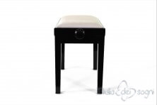 Small Bench for Piano “Rossini” - gray velvet