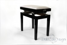 Tabouret de piano « Rossini» - velours gris