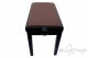 Small Bench for Piano “Rossini” - real leather brown