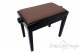 Small Bench for Piano “Rossini” - real leather brown