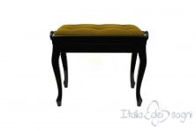 Tabouret de piano « Vivaldi» - velours d'or