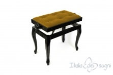 Tabouret de piano « Vivaldi» - velours d'or