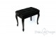 Small Bench for Piano “Vivaldi” - black velvet