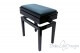 Small Bench for Piano “Verdi” - light blue velvet