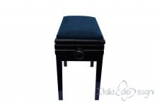 Small Bench for Piano “Verdi” - blue velvet