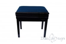 Small Bench for Piano “Verdi” - blue velvet
