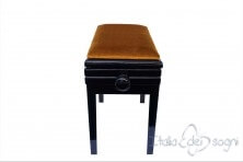 Small Bench for Piano “Verdi” - gold velvet