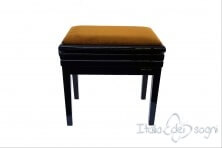 Small Bench for Piano “Verdi” - gold velvet