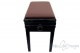 Small Bench for Piano “Verdi” - real leather brown