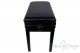 Small Bench for Piano “Verdi” - real leather black