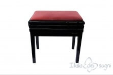 Small Bench for Piano “Verdi” - pink velvet