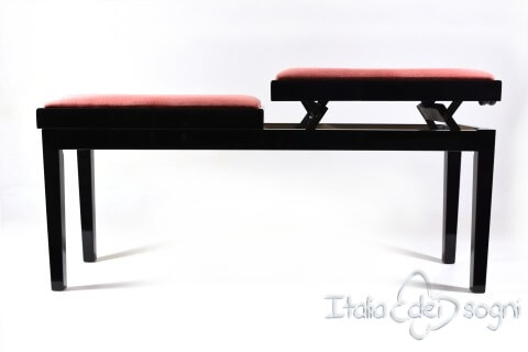 Bench for Piano “Mascagni” - pink velvet