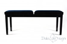 Bench for Piano “Mascagni” - blue velvet