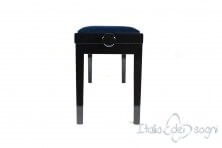 Bench for Piano “Mascagni” - blue velvet