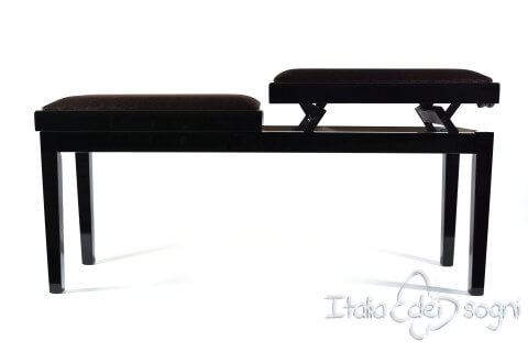 Bench for Piano “Mascagni” - brown velvet