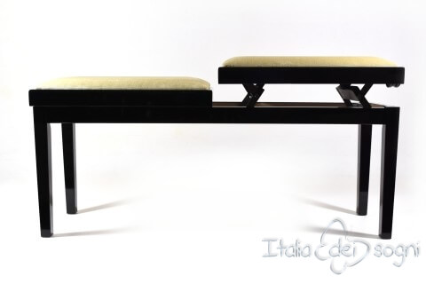 Bench for Piano “Mascagni” - beige velvet