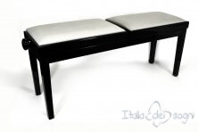 Bench for Piano “Mascagni” - gray velvet