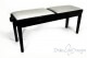 Tabouret de piano double « Mascagni» - velours gris