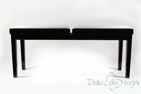 Bench for Piano “Mascagni” - gray velvet