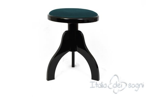 Hocker "Tartini" - Samt hellblau Hocker "Tartini" - Samt hellblau