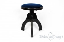 Tabouret pour harpes «Tartini» - velours blue